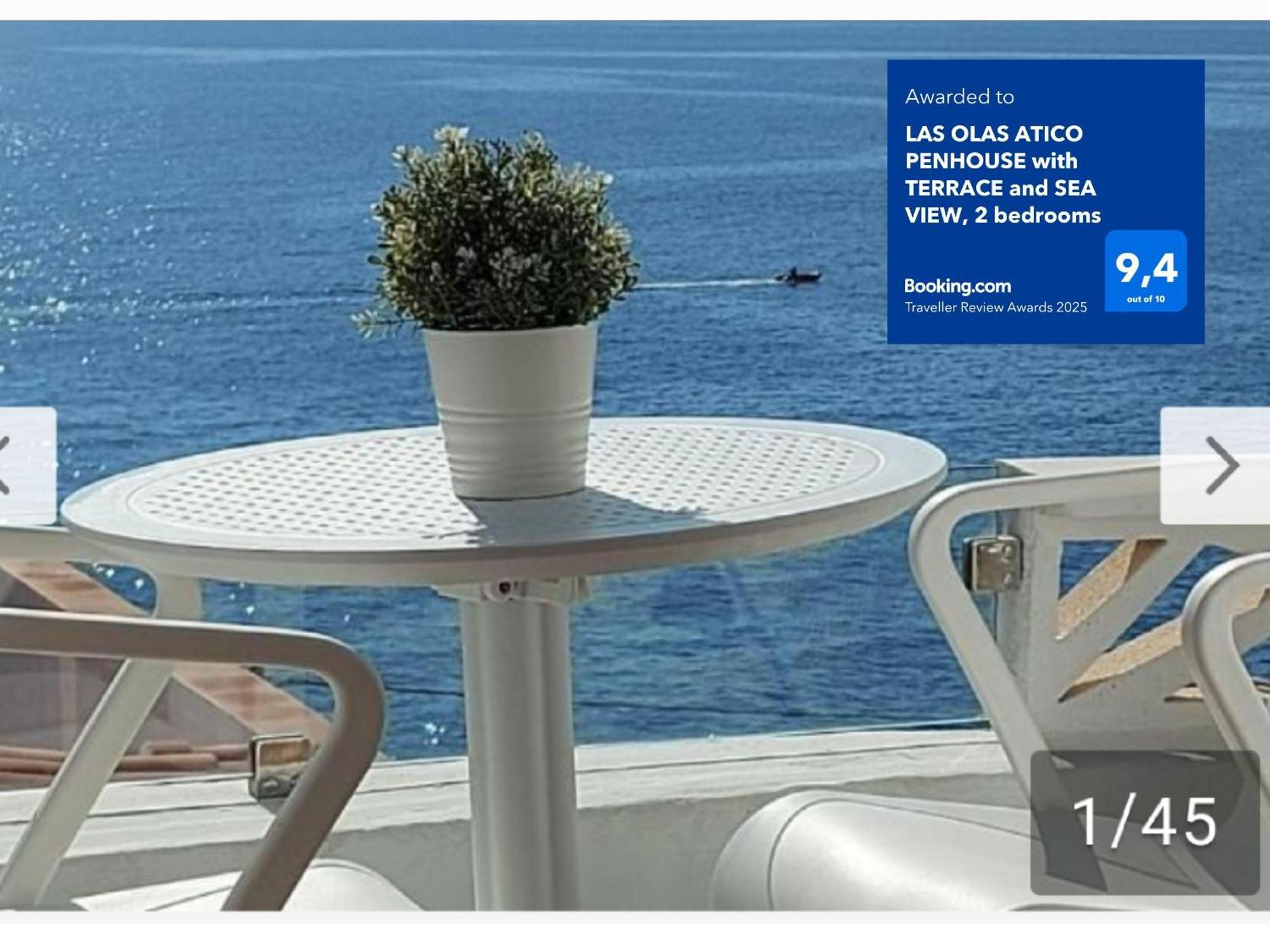 Las Olas Atico Penhouse With Terrace And Sea View, 2 Bedrooms La Caleta  Екстер'єр фото